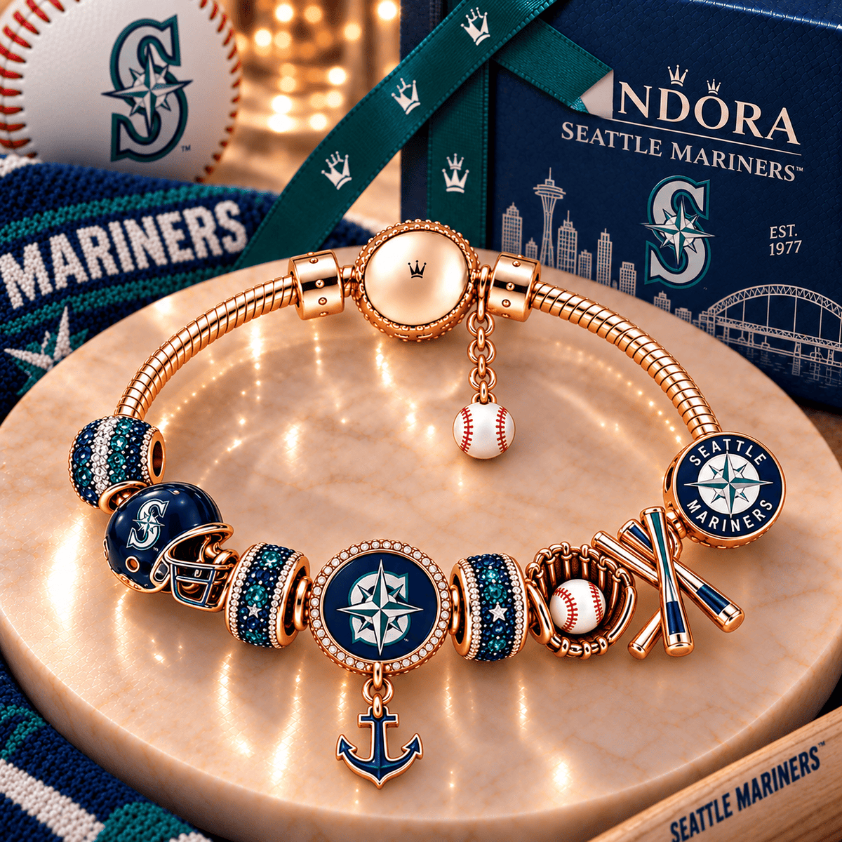 STMR Gold Charm Bracelet Set PNPA
