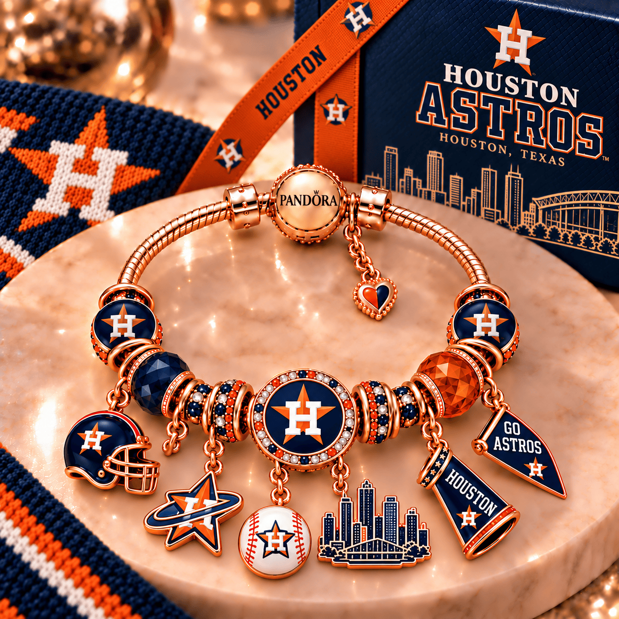 HTA Gold Charm Bracelet Set PNPA