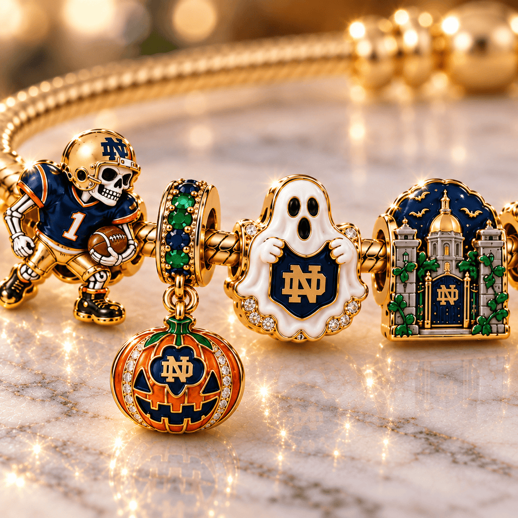 NDFI Gold Charm Bracelet Set NHVH