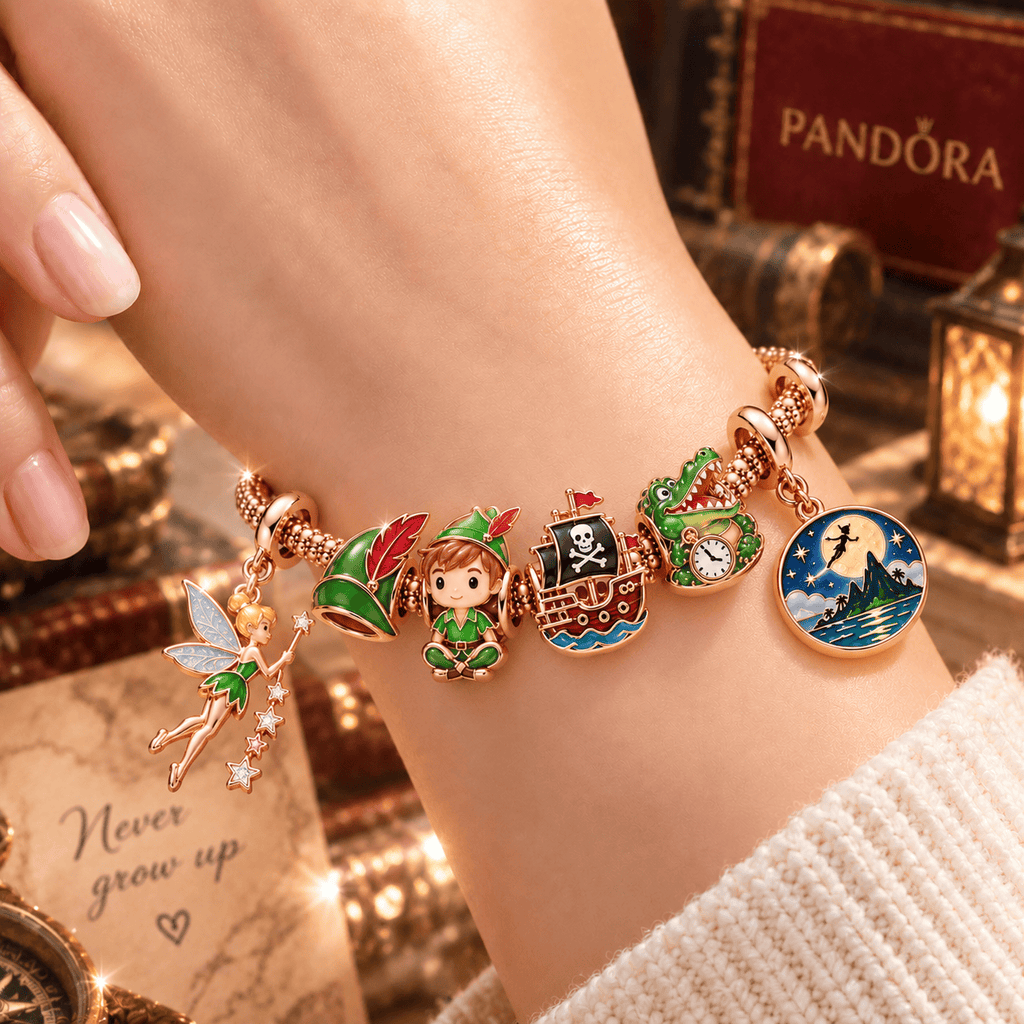 PTP Rose Gold Charm Bracelet Set TTTT