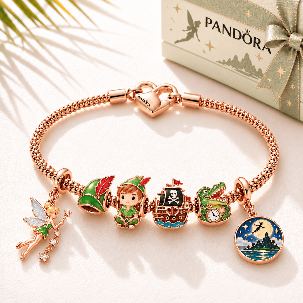 PTP Rose Gold Charm Bracelet Set TTTT