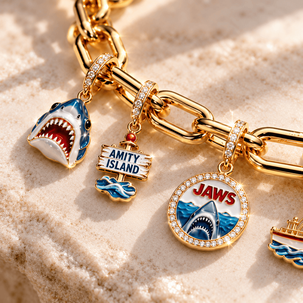 JAWS Gold Charm Bracelet Set BMD