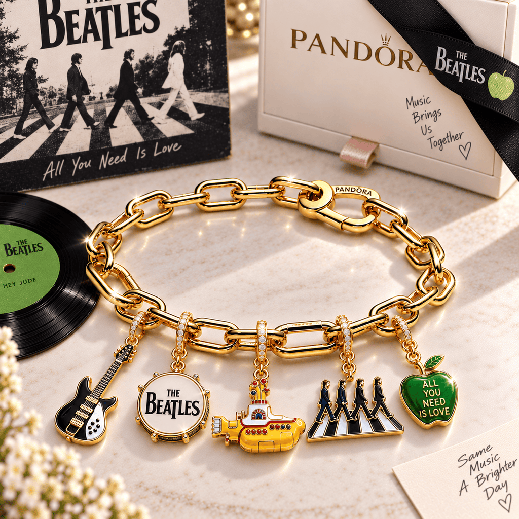 TBE Gold Charm Bracelet Set BMD