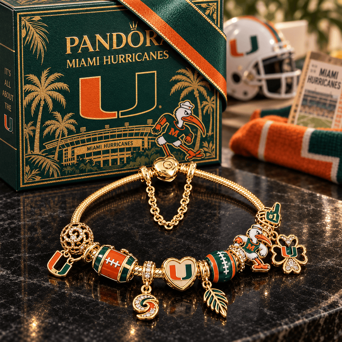 MHC Gold Charm Bracelet Set PTKL