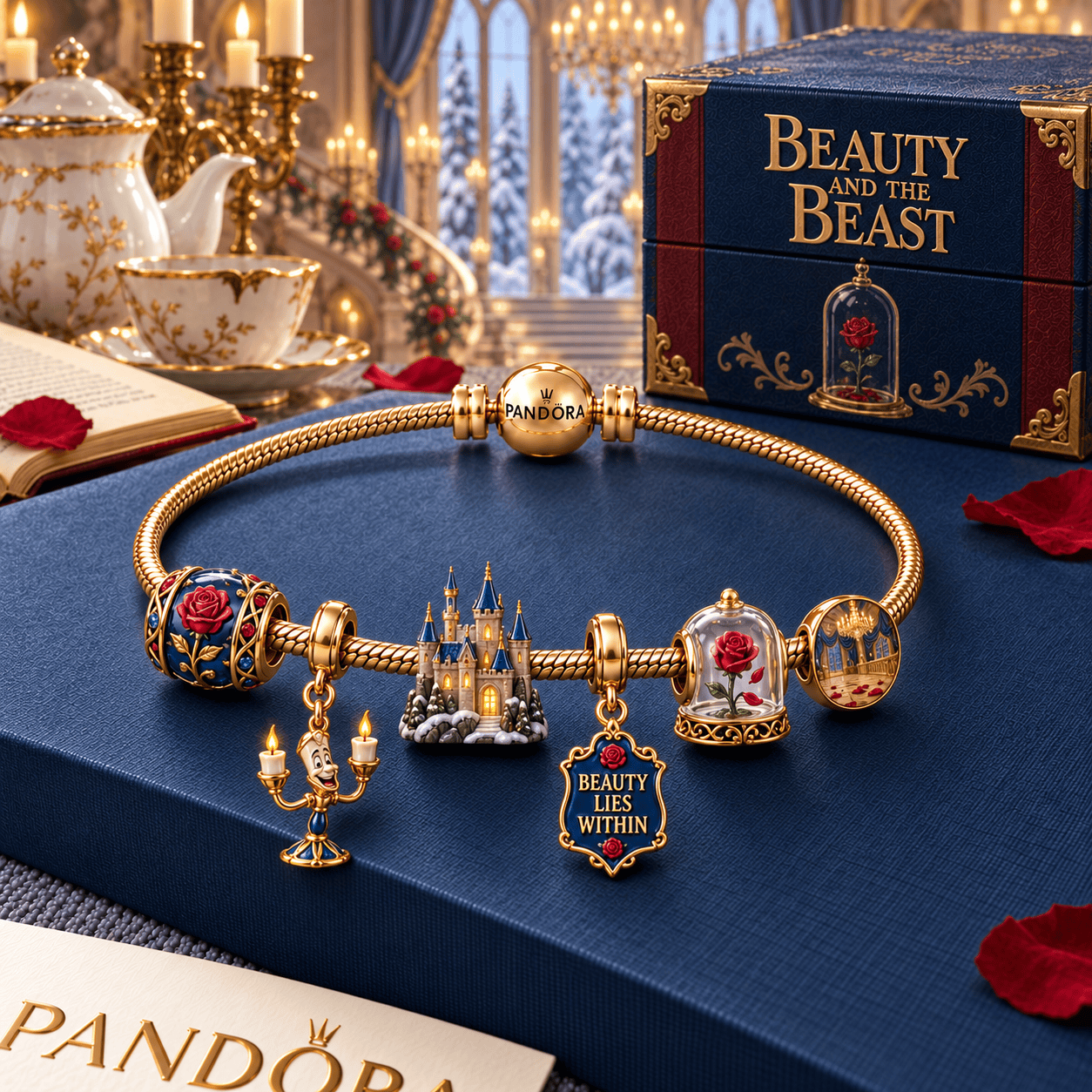 BATB Gold Charm Bracelet Set HQH