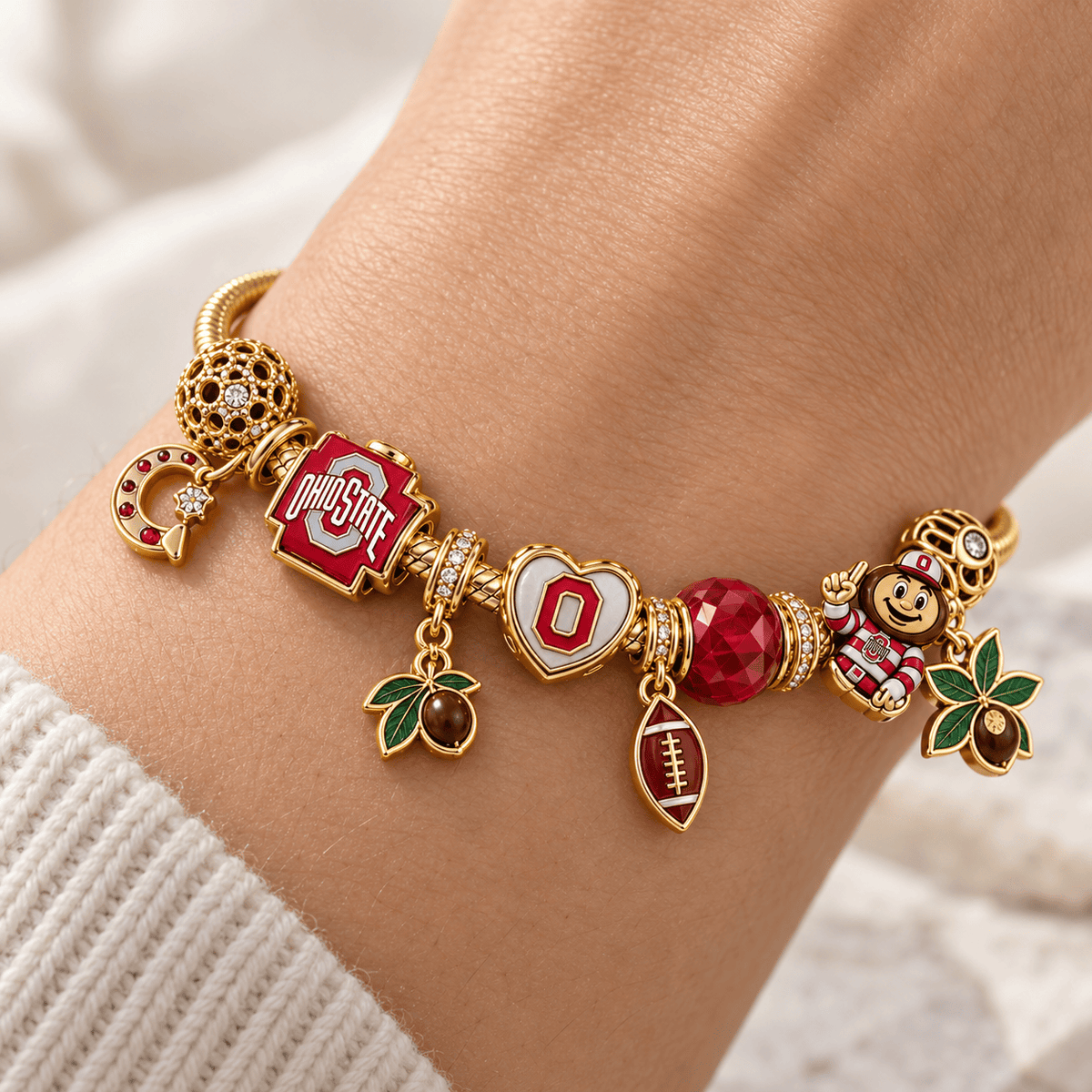 OSB Gold Charm Bracelet Set PTKL