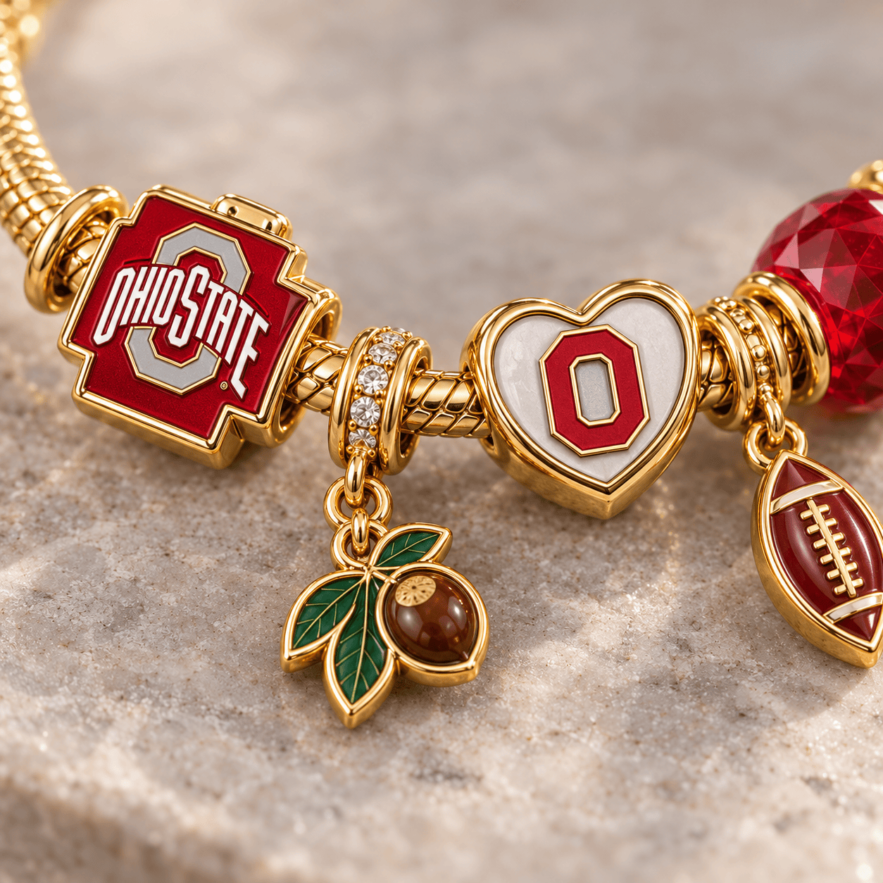 OSB Gold Charm Bracelet Set PTKL