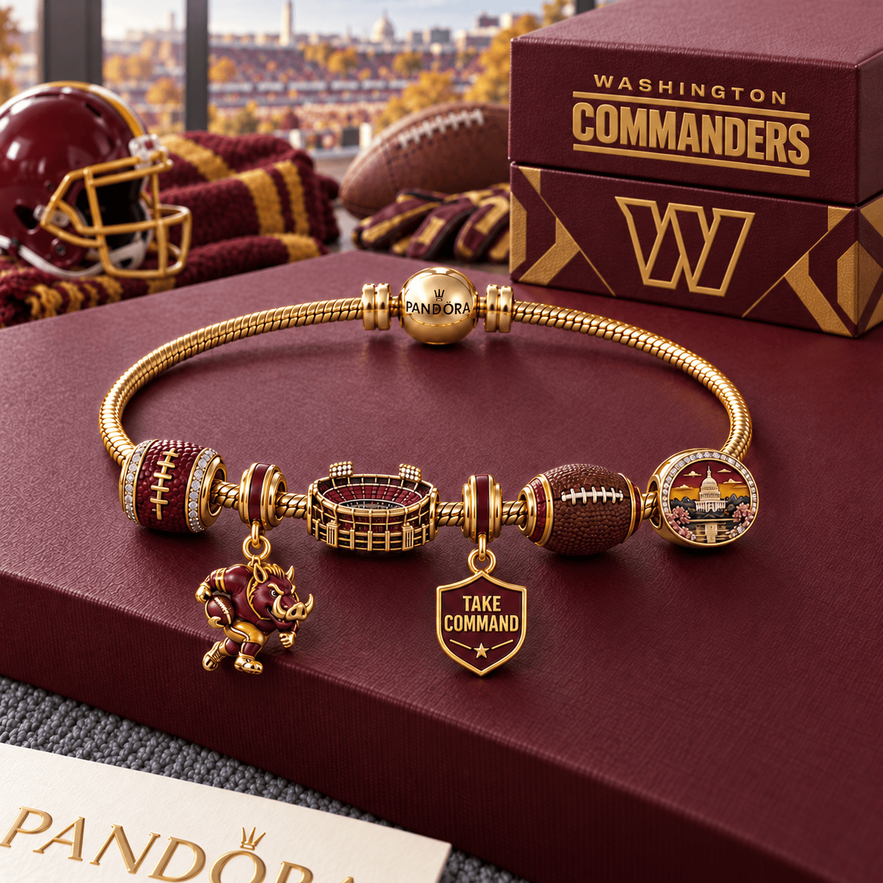 WCD Gold Charm Bracelet Set HQH