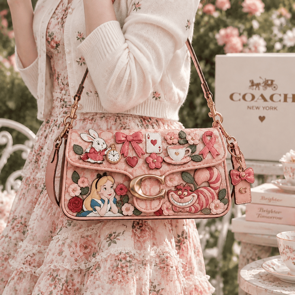 Premium ALW Coach Shoulder Cross With Charm NPL
