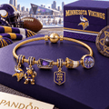 MNV Gold Charm Bracelet Set HQH