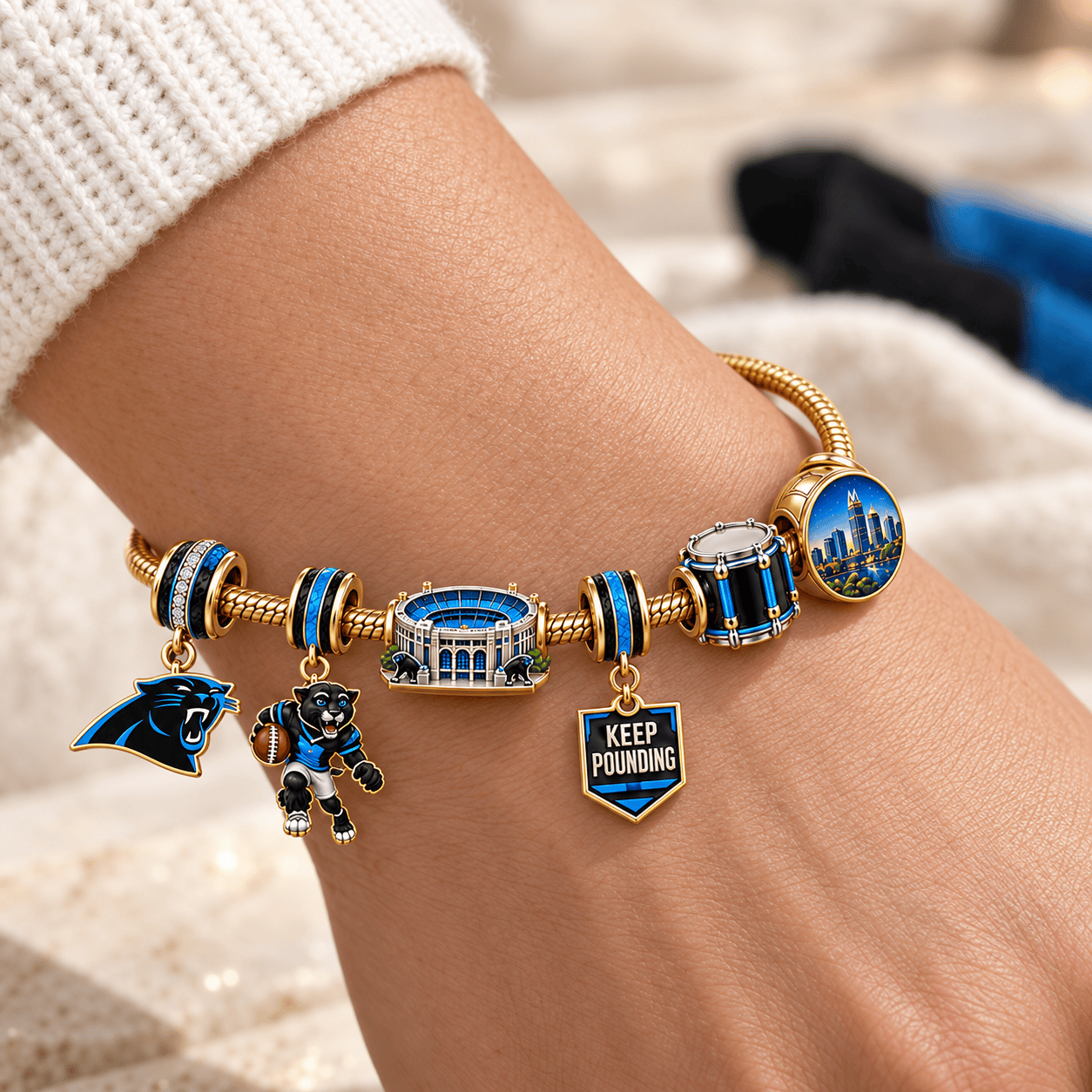 CRPT Gold Charm Bracelet Set HQH
