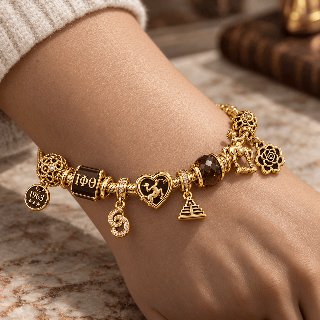 IPT Gold Charm Bracelet Set PTKL