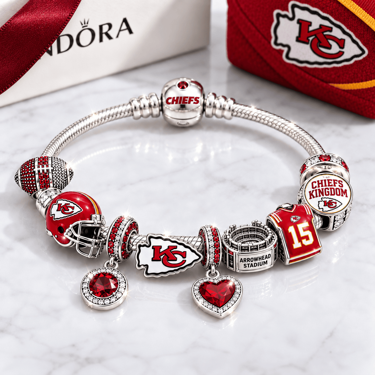 KCC Sliver Charm Bracelet Set BMD